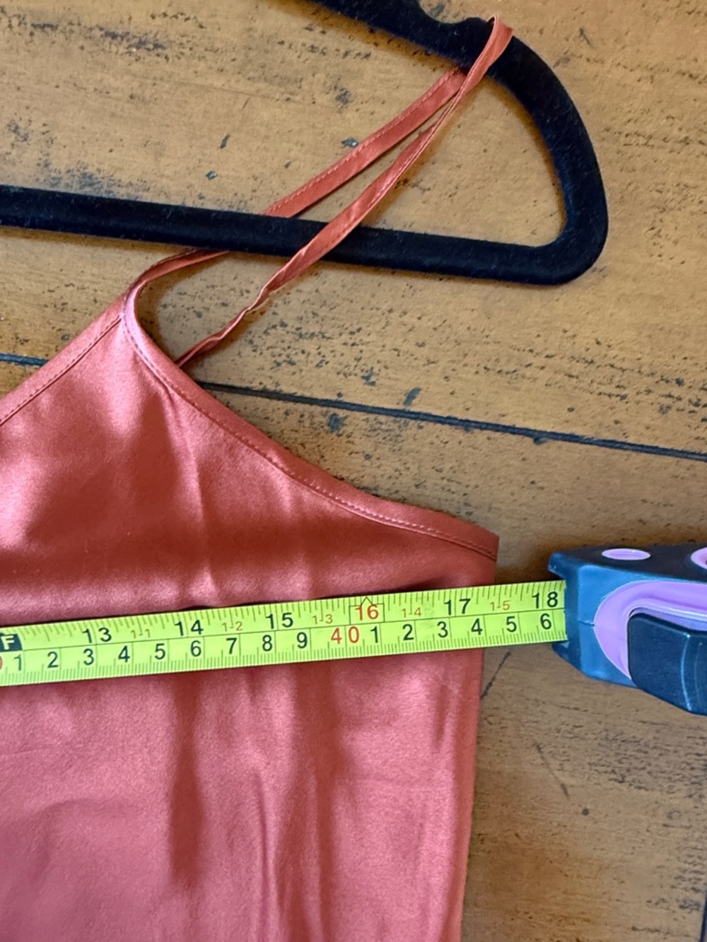 NWT Quince 100% Washable Silk Slip Dress in Paprika Red - Small - Picture 13 of 15